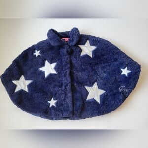 Betsy Johnson Faux Fur Girls Teddy Cape Blue Size 5
